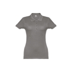 Dames katoenen polo in diverse kleuren 195 g/m2 THC Eve kleur donkergrijs eerste weergave