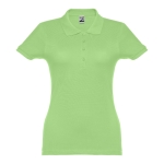 Dames katoenen polo in diverse kleuren 195 g/m2 THC Eve kleur lichtgroen