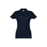 Dames katoenen polo in diverse kleuren 195 g/m2 THC Eve kleur marineblauw eerste weergave