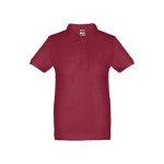 Kinder reclame poloshirts van katoen 195 g/m2 THC Adam Kids kleur bordeaux eerste weergave