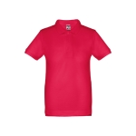 Kinder reclame poloshirts van katoen 195 g/m2 THC Adam Kids kleur rood eerste weergave