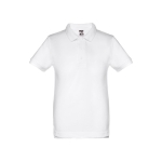 Kinder reclame poloshirts van katoen 195 g/m2 THC Adam Kids kleur wit eerste weergave