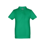 Kinder reclame poloshirts van katoen 195 g/m2 THC Adam Kids kleur groen eerste weergave