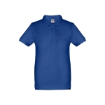 Kinder reclame poloshirts van katoen 195 g/m2 THC Adam Kids kleur koningsblauw eerste weergave