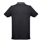 Slim-fit poloshirts met logo van 210 g/m2 THC Rome-katoen kleur zwart