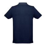 Slim-fit poloshirts met logo van 210 g/m2 THC Rome-katoen kleur blauw