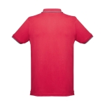 Slim-fit poloshirts met logo van 210 g/m2 THC Rome-katoen kleur rood tweede weergave