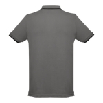 Slim-fit poloshirts met logo van 210 g/m2 THC Rome-katoen kleur donkergrijs