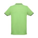 Slim-fit poloshirts met logo van 210 g/m2 THC Rome-katoen kleur lichtgroen tweede weergave