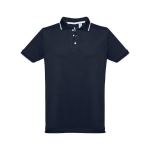 Slim-fit poloshirts met logo van 210 g/m2 THC Rome-katoen kleur marineblauw eerste weergave