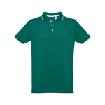 Slim-fit poloshirts met logo van 210 g/m2 THC Rome-katoen kleur donkergroen eerste weergave