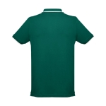 Slim-fit poloshirts met logo van 210 g/m2 THC Rome-katoen kleur donkergroen tweede weergave