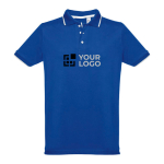 Slim-fit poloshirts met logo van 210 g/m2 THC Rome-katoen met afdrukgebied