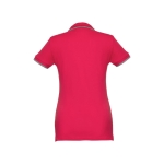 Gepersonaliseerde polo's voor dames van tweekleurig katoen 210 g/m2 THC Rome kleur rood tweede weergave