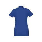 Gepersonaliseerde polo's voor dames van tweekleurig katoen 210 g/m2 THC Rome kleur koningsblauw tweede weergave