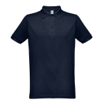 Polo's met full colour logo in katoen en polyester 200 g/m2 THC Berlin kleur ultramarijn blauw