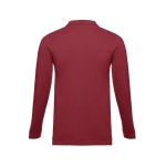 Polo's met lange mouwen van katoen 210 g/m2 THC Bern kleur bordeaux tweede weergave