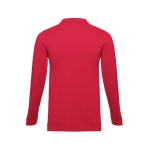 Polo's met lange mouwen van katoen 210 g/m2 THC Bern kleur rood tweede weergave