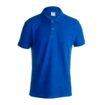 Goedkope katoenen polo's in diverse kleuren 180 g/m2 Keya kleur blauw