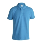 Goedkope katoenen polo's in diverse kleuren 180 g/m2 Keya kleur lichtblauw