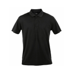 Promotioneel technisch ademend polyester poloshirt 180 g/m2 MKT kleur zwart  negende weergave