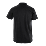 Promotioneel technisch ademend polyester poloshirt 180 g/m2 MKT kleur zwart