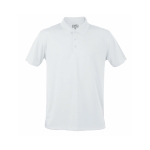 Promotioneel technisch ademend polyester poloshirt 180 g/m2 MKT kleur wit  negende weergave