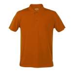 Promotioneel technisch ademend polyester poloshirt 180 g/m2 MKT kleur oranje