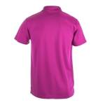 Promotioneel technisch ademend polyester poloshirt 180 g/m2 MKT kleur fuchsia