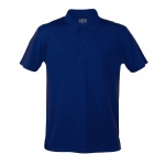 Promotioneel technisch ademend polyester poloshirt 180 g/m2 MKT kleur marineblauw