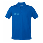 Promotioneel technisch ademend polyester poloshirt 180 g/m2 MKT met jouw bedrukking