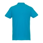 Ecologische polo van katoen en polyester Elevate NXT 220 g/m2 kleur blauw