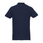 Ecologische polo van katoen en polyester Elevate NXT 220 g/m2 kleur marineblauw