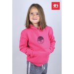 Trui bedrukken van katoen en polyester 320 g/m2 THC Phoenix Kids kleur fuchsia luxe weergave