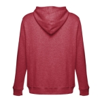 Sweatshirts met logo in katoen en polyester 320 g/m2 THC Amsterdam kleur gemarmerd rood