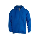 Goedkope katoenen en polyester sweatshirts met capuchon 280 g/m2 Keya kleur blauw  negende weergave