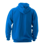 Goedkope katoenen en polyester sweatshirts met capuchon 280 g/m2 Keya kleur blauw