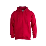 Goedkope katoenen en polyester sweatshirts met capuchon 280 g/m2 Keya kleur rood  negende weergave