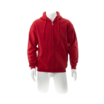 Goedkope katoenen en polyester sweatshirts met capuchon 280 g/m2 Keya kleur rood tweede weergave