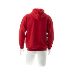 Goedkope katoenen en polyester sweatshirts met capuchon 280 g/m2 Keya kleur rood vierde weergave