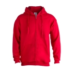 Goedkope katoenen en polyester sweatshirts met capuchon 280 g/m2 Keya kleur rood