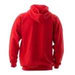 Goedkope katoenen en polyester sweatshirts met capuchon 280 g/m2 Keya kleur rood