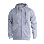 Goedkope katoenen en polyester sweatshirts met capuchon 280 g/m2 Keya kleur grijs