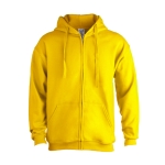 Goedkope katoenen en polyester sweatshirts met capuchon 280 g/m2 Keya kleur geel