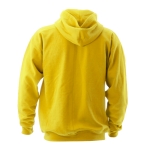 Goedkope katoenen en polyester sweatshirts met capuchon 280 g/m2 Keya kleur geel