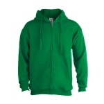 Goedkope katoenen en polyester sweatshirts met capuchon 280 g/m2 Keya kleur groen