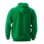 Goedkope katoenen en polyester sweatshirts met capuchon 280 g/m2 Keya kleur groen