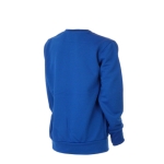 Polyester unisex sport kindersweatshirt Roma Basic 265 g/m2 kleur blauw