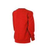 Polyester unisex sport kindersweatshirt Roma Basic 265 g/m2 kleur rood