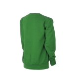 Polyester unisex sport kindersweatshirt Roma Basic 265 g/m2 kleur groen